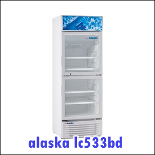 Tủ mát ALASKA LC-533DB (350Lit-2 cánh), giá bán 6.4 triệu